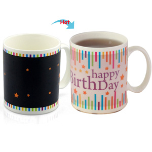 Happy Birthday Hot Changing Ceramic Mug C8095W-BIRTHDAY F