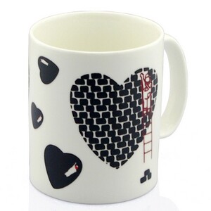 C8095W-VALENTINE I Happy Valentines Day Gift Heat Sensitive Coffee Mug Ceramic Mug