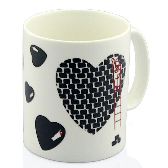 C8095W-VALENTINE I Happy Valentines Day Gift Heat Sensitive Coffee Mug Ceramic Mug