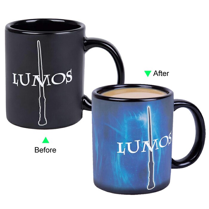 C8095B-093LM Hot Changing Ceramic Mug 11oz Heated Black Coffee Mug of Novelty LUMO Design Mug Gift Idea Hero