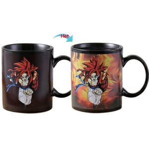C8095B-112SD Hot Changing Ceramic Mug 11oz Heated Black Coffee Mug of Novelty SEVEN DRAGON BALL Design Mug Gift Idea Hero