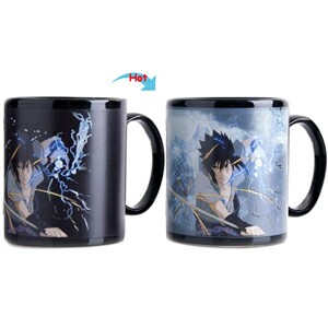 C8095B-107NR Hot Changing Ceramic Mug 11oz Heated Black Coffee Mug of Novelty NARUTO Design Mug Gift Idea Hero