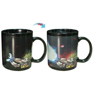 C8095B-111SD Hot Changing Ceramic Mug 11oz Heated Black Coffee Mug of Novelty SEVEN DRAGON BALL Design Mug Gift Idea Hero
