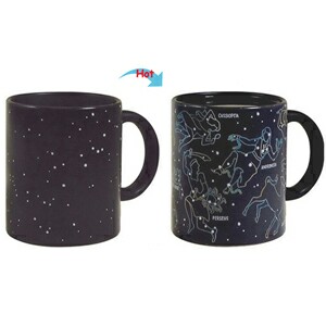 C8095B-096ST Hot Changing Ceramic Mug 11oz Heated Black Coffee Mug of Novelty STARRY Design Mug Gift Idea Hero