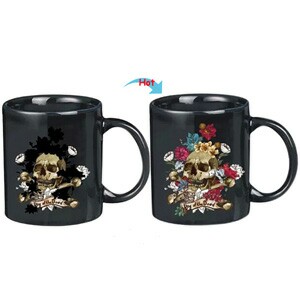 C8095B-128SK Hot Changing Ceramic Mug 11oz Heated Black Coffee Mug of Novelty SKULLS Design Mug Gift Idea HeroC8095B-SKULLS Hot Changing Ceramic Mug 11oz Heated Black Coffee Mug of Novelty SKULLS Design Mug Gift Idea Hero