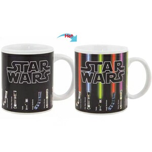 C8095W-071SW Color Change Heat Sensitive Funny Mug 11oz Ceramic White Coffee Mug Novelty STAR WARS Design Mug