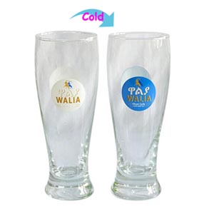 CC61145G-077 Cold Changing Glass Cup Ice Beverages Promotional Cool Summer Advertising Customized Logo