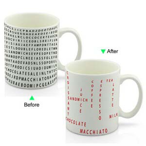 CC8095W-067CT Color Change Heat Sensitive Funny Mug 11oz Ceramic White Coffee Mug Novelty Texts Design Mug