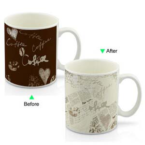 CC8095W-101CO Color Change Heat Sensitive Funny Mug 11oz Ceramic White Coffee Mug Novelty Coffee Design Mug